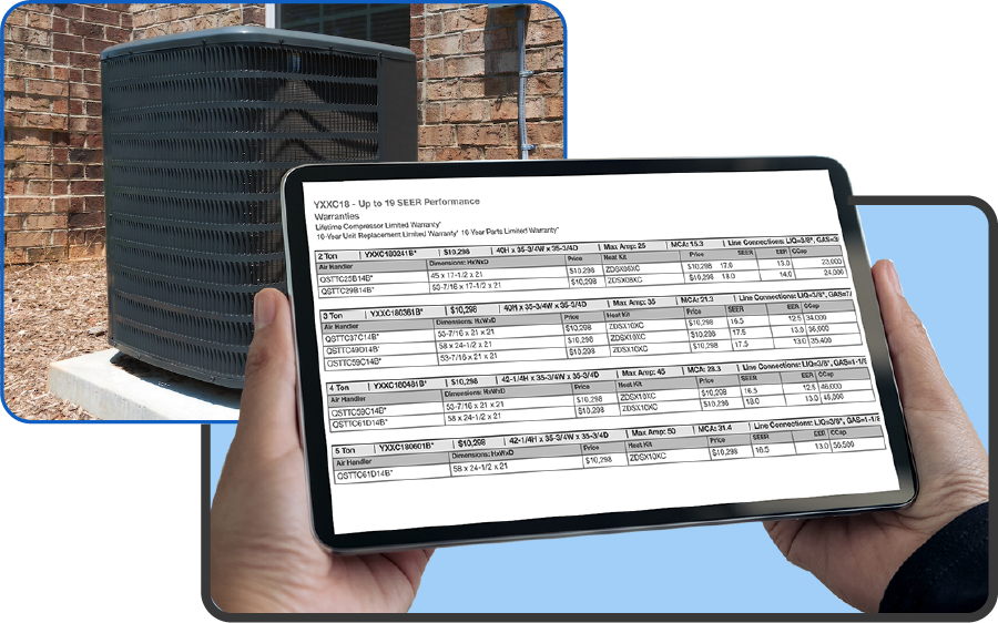 Pricebook Catalog Product Spec Sheets