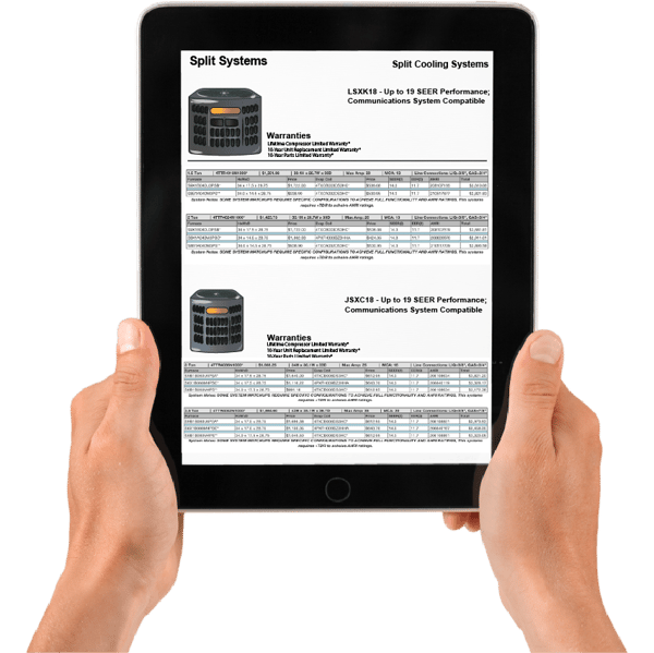 catalog on ipad with data