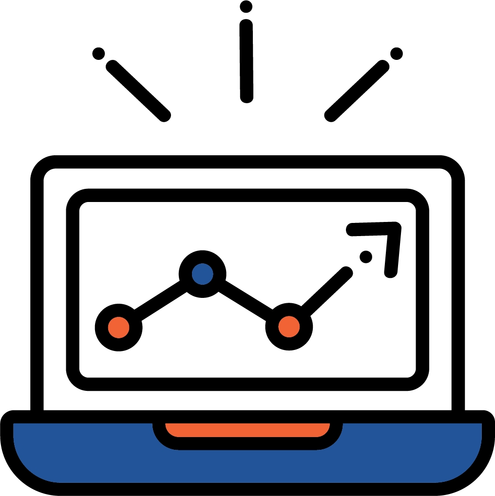 laptop presentation icon